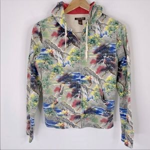 Lucky Brand Landscape Print Hoodie